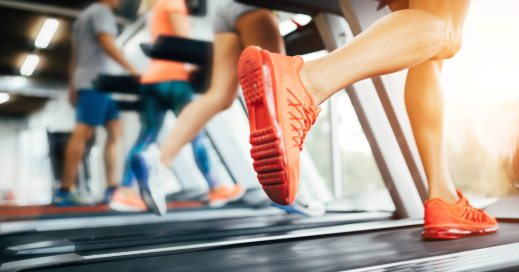 image of people doing treadmill training